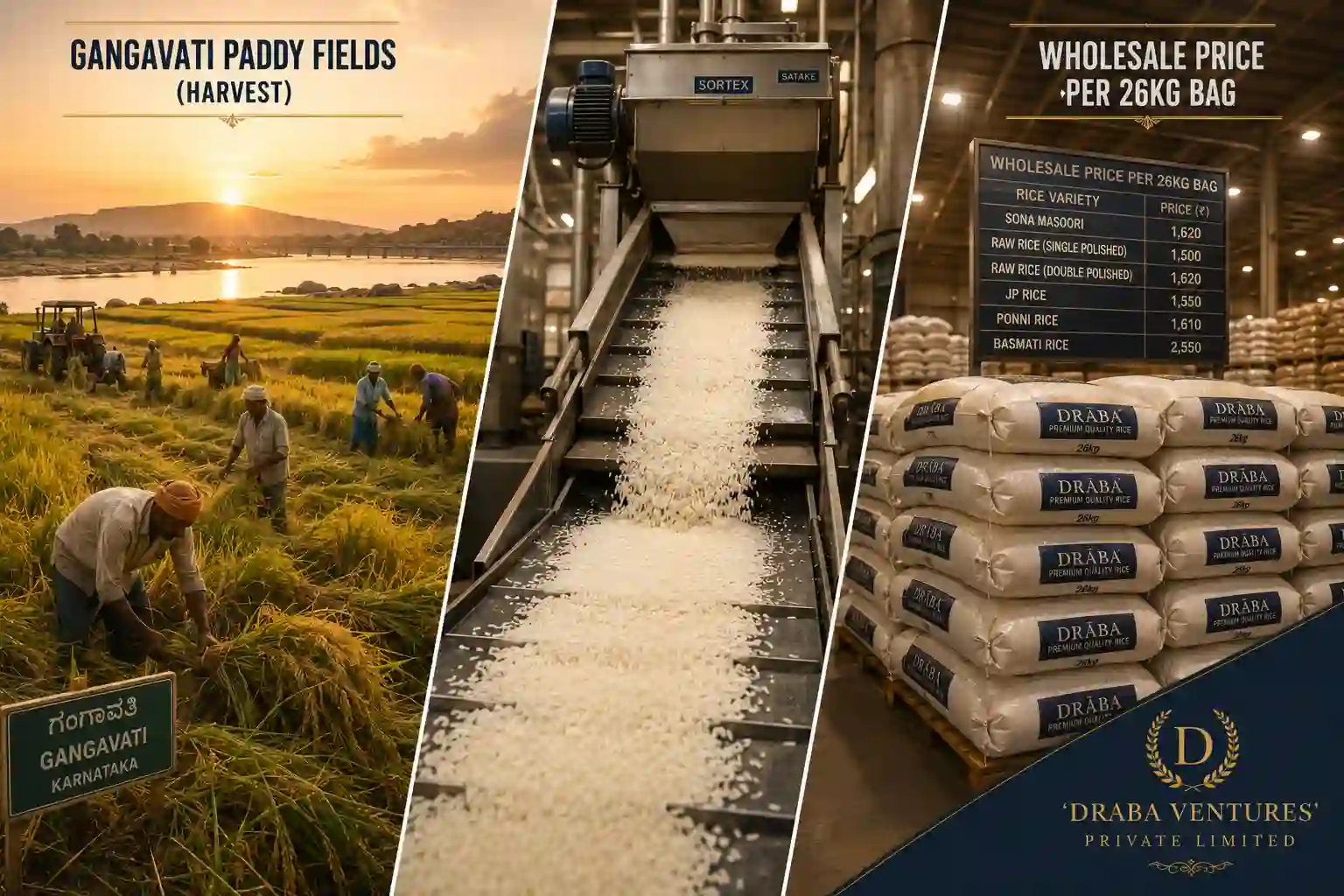 Sona Masuri Rice Wholesale Price Karnataka 2026